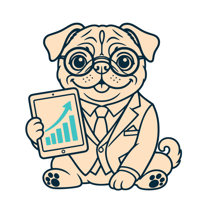 Buddy Hollywood, the Franchise Buddy pug mascot
